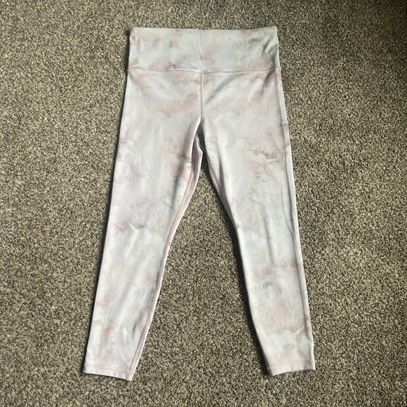 Athleta Elation Snow Dye 7/8 Tight Womens M Pink Snow Dye Legging High Rise - Picture 5 of 11